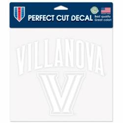 Villanova University Wildcats - 8x8 White Die Cut Decal