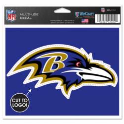 Baltimore Ravens - 4.5x5.75 Die Cut Ultra Decal