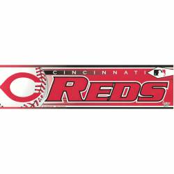 Cincinnati Reds Logo - 3x12 Bumper Sticker Strip