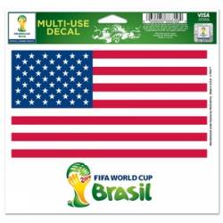 Fifa World Cup 2014 American Flag - 5x6 Ultra Decal
