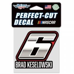 Brad Keselowski #6 - 4x4 Die Cut Decal