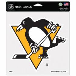 Pittsburgh Penguins Gold Logo - 8x8 Full Color Die Cut Decal