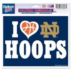 I Love University Of Notre Dame Fighting Irish Hoops - 5x6 Ultra Decal