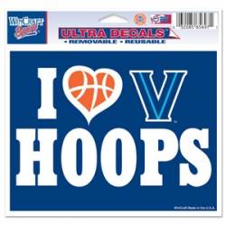 I Love Villanova University Wildcats Hoops - 5x6 Ultra Decal