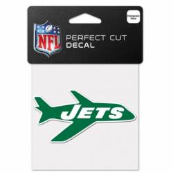 New York Jets Retro Plane Logo - 4x4 Die Cut Decal