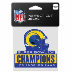 Los Angeles Rams 2022 Super Bowl Champions - 4x4 Die Cut Decal