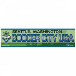Seattle Sounders Soccer City USA - 3x12 Bumper Sticker Strip