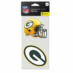 Green Bay Packers - Set of Two 4x4 Die Cut Decals