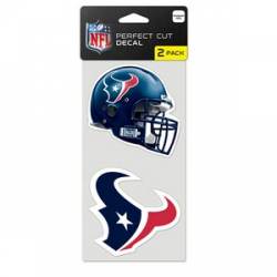 Houston Texans - Set of Two 4x4 Die Cut Decals
