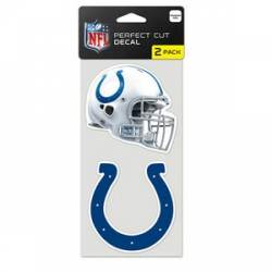 Indianapolis Colts - Set of Two 4x4 Die Cut Decals