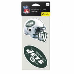 New York Jets 1998-2018 - Set of Two 4x4 Die Cut Decals