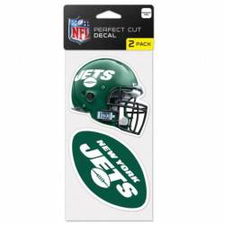 New York Jets - Set of Two 4x4 Die Cut Decals