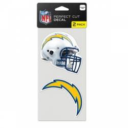 San Diego Chargers - Set of Two 4x4 Die Cut Decals