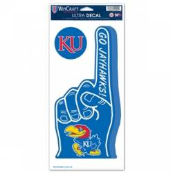 University Of Kansas Jayhawks - Finger Ultra Decal 2 Pack