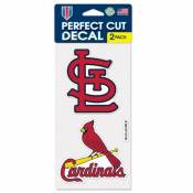 St. Louis Cardinals 2020 Logo - Set of Two 4x4 Die Cut Decals