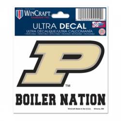 Purdue University Boilermakers Boiler Nation - 3x4 Ultra Decal