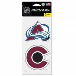 Colorado Avalanche - Set of Two 4x4 Die Cut Decals