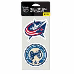 Columbus Blue Jackets - Set of Two 4x4 Die Cut Decals