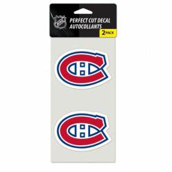Montreal Canadiens - Set of Two 4x4 Die Cut Decals