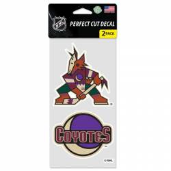 Arizona Coyotes 2022 Logo - Set of Two 4x4 Die Cut Decals