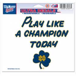 Notre Dame Play Like A Champion Today - Ultra Decal