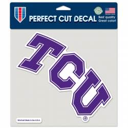 Texas Christian University Horned Frogs - 8x8 Full Color Die Cut Decal