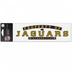 Property Of Jacksonville Jaguars - 3x10 Die Cut Decal