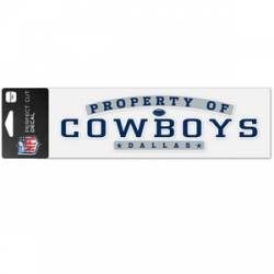 Property Of Dallas Cowboys - 3x10 Die Cut Decal
