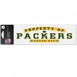 Property Of Green Bay Packers - 3x10 Die Cut Decal