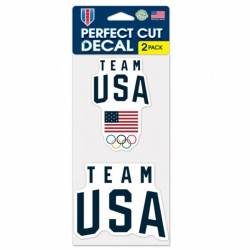 United States Olympic Team USA - Set of Two 4x4 Die Cut Decals