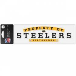 Property Of Pittsburgh Steelers - 3x10 Die Cut Decal