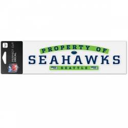 Property Of Seattle Seahawks - 3x10 Die Cut Decal