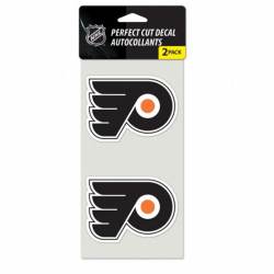 Philadelphia Flyers - Set of Two 4x4 Die Cut Decals