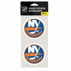 New York Islanders - Set of Two 4x4 Die Cut Decals