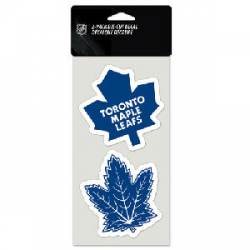 Toronto Maple Leafs - Set of Two 4x4 Die Cut Decals