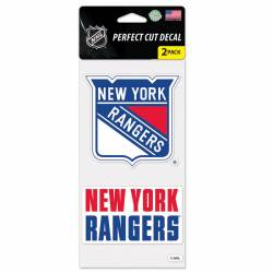 New York Rangers Alternate Logo - Set of Two 4x4 Die Cut Decals