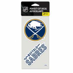 Buffalo Sabres - Set of Two 4x4 Die Cut Decals