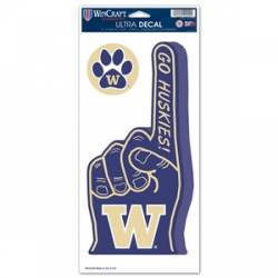 University Of Washington Huskies - Finger Ultra Decal 2 Pack