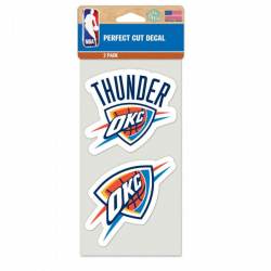 Oklahoma City Thunder - Set of Two 4x4 Die Cut Decals