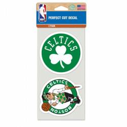 Boston Celtics - Set of Two 4x4 Die Cut Decals