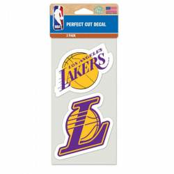 Los Angeles Lakers - Set of Two 4x4 Die Cut Decals