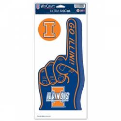 University Of Illinois Fighting Illini - Finger Ultra Decal 2 Pack