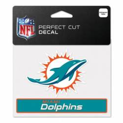 Miami Dolphins - 4x5 Die Cut Decal