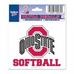 Ohio State University Buckeyes Softball - 3x4 Ultra Decal