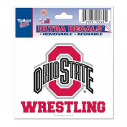 Ohio State University Buckeyes Wrestling - 3x4 Ultra Decal