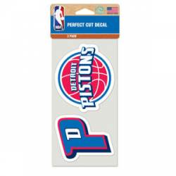 Detroit Pistons - Set of Two 4x4 Die Cut Decals