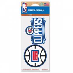 Los Angeles Clippers - Set of Two 4x4 Die Cut Decals