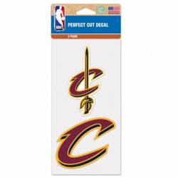 Cleveland Cavaliers 2017-Present Logo - Set of Two 4x4 Die Cut Decals