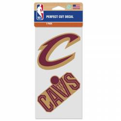 Cleveland Cavaliers 2022 Logo - Set of Two 4x4 Die Cut Decals