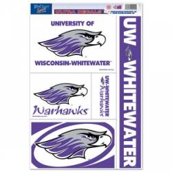 University Of Wisconsin-Whitewater Warhawks - Set of 5 Ultra Decals